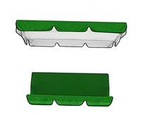 LOVIVER Kit Copertura per seggiola a Dondolo da Giardino per 3 Persone - Sedile per Dondolo da Giardino Impermeabile Coperture Antipolvere Protettiva, Verde