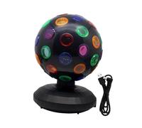 LOVIVER Lampada da discoteca a sfera Luce stroboscopica a LED RGB Dimensioni compatte Alimentatore USB Illuminazione DJ per palchi Decorazioni per feste di, Nero