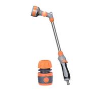 LOVIVER Lancia per irrigazione da Giardino con Attacco G1/4, ugello Rotante da 160°, 18,50 Pollici, Robusta per Verdure, Manico Lungo, Versatile