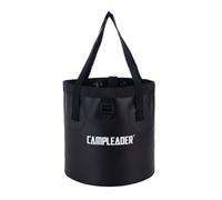 LOVIVER Lavandino Pieghevole da Esterno, Leggero, Portatile, per Campeggio, Contenitore per l'acqua, per Escursionismo, bucato, Pesca, Nero, 10 Litri