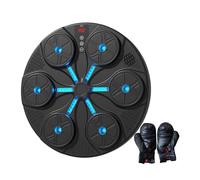 LOVIVER Macchina da Boxe, Punching Pad Karate Reaction Target per Donne Uomini Esercizi Musicali Domestici Boxe Wall Target Music Boxing Trainer, Nero