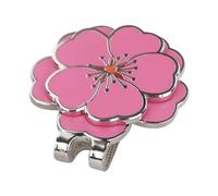 LOVIVER Marcatore per Palline da Golf con Clip per Cappello Rimovibile, Regalo per Golfisti per Guanti E Cinture, Accessorio Professionale Compatto E Portatil, Rosa