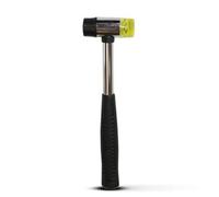 LOVIVER Martello in Gomma Martello a Doppia Testa Mazzuolo Utensile Manico Antiscivolo Impugnatura Ergonomica Testa Bifacciale con Inserti Diversi per Colpi, D Diametro Martello In Gomma 40mm