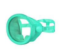 LOVIVER Maschera Subacquea Occhiali da Immersione Snorkeling Visiera a Viso Intero Vetro Temperato Antigraffio Tenuta Sicura Silicone Morbido Fascia , Ciano