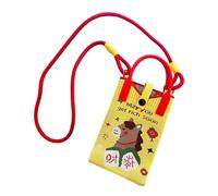 LOVIVER Mini borsa per telefono lavorata a maglia, morbida borsa a tracolla per telefono compatta e festiva a forma di cartone animato