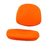 LOVIVER Morbida per seggiola da Ufficio con Rivestimento Girevole, Arancia