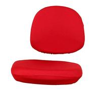 LOVIVER Morbida per seggiola da Ufficio con Rivestimento Girevole, Rosso