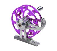 LOVIVER Mulinello da Pesca sul Ghiaccio da 65 mm per Acqua Dolce e salata, Accessori Multiuso per la Pesca a Destra per zattera, Leggero, Completamente in, Viola