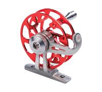 LOVIVER Mulinello da Pesca sul Ghiaccio da 65 mm per Acqua Dolce e salata, Accessori Multiuso per la Pesca a Destra per zattera, Leggero, Completamente in, Rosso