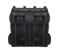 LOVIVER Organizer per pannolini da appendere, borsa portaoggetti per dei bambini, per culle con dispenser di fazzoletti, per neonati, articoli, Nero