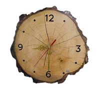 LOVIVER Orologio da Parete Rustico in Legno, Orologio da Parete Silenzioso, da Appendere per Le Feste, Cucina, Soggiorno, 30 Cm X 30 Cm X 3 Mm