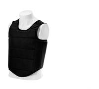 LOVIVER Paracollo Karate Protettore Torace Pettorale Corpetto Guardia con Design Ergonomico Smanicato Assorbimento Degli Impatti E Aerazione Rete Elastica E , Nero , L