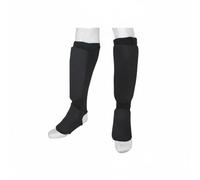 LOVIVER Parastinchi Karate Paratibia Parapiede Schiniera Avvolgente con Imbottitura E Manica Traspirante Copertura Integrata Tibia Del Piede Adatto per Arti, Nero, L