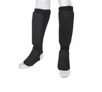 LOVIVER Parastinchi Karate Paratibia Parapiede Schiniera Avvolgente con Imbottitura E Manica Traspirante Copertura Integrata Tibia Del Piede Adatto per Arti, Nero, M