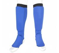 LOVIVER Parastinchi Karate Paratibia Parapiede Schiniera Avvolgente con Imbottitura E Manica Traspirante Copertura Integrata Tibia Del Piede Adatto per Arti, Blu, M