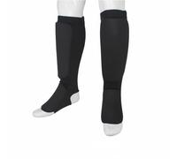 LOVIVER Parastinchi Karate Paratibia Parapiede Schiniera Avvolgente con Imbottitura E Manica Traspirante Copertura Integrata Tibia Del Piede Adatto per Arti, Nero, S