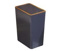 LOVIVER Pattumiera Stretta, Cestino da Cucina con Coperchio a Pressione, pattumiera da Bagno con coperchi per WC, Garage, Ingresso, Blu da 15 Litri