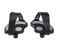 LOVIVER Pedali per Bici da Esercizio con Supporto Stabile Cinturini Regolabili in PVC Protezione dalla Polvere Ricambio per Bici Indoor Adatti, Mandrino