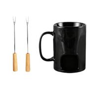 LOVIVER Pentola per fonduta, pentolino per sciogliere, scaldaburro, elettrodomestici da cucina, tazza per fonduta in ceramica, pentola calda in