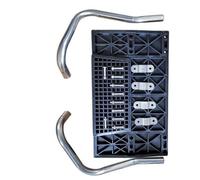 LOVIVER per Motore Fuoribordo con Staffa in Acciaio Inossidabile E Base Antiscivolo per Gommone Pneumatica Attacco Motore Eliche Kit con Viti E Rondelle Inox Adatto per Acque Marine E Lacustri