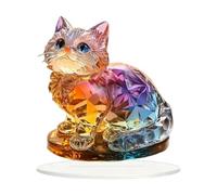 LOVIVER Peste animale 2d ornament acrilico artigianato ornamento da tavolo con decori di base per la sala da pranzo del gabinetto dell'ufficio libreria