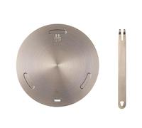 LOVIVER Piastra diffusore riscaldante Piastra a induzione Adattatore Coperchio di protezione Gadget da cucina rotondo Vassoio di scongelamento rapido per la, 16 cm