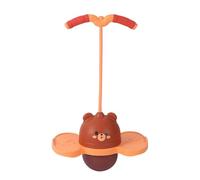 LOVIVER Pogo Ball per Bambini, Giocattolo per l'equilibrio Migliorato con Luce, per Ragazzi e Ragazze, migliora l'equilibrio e la coordinazione, Marrone