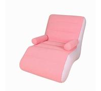 LOVIVER Poltrona Sdraio Gonfiabile S Chaise Longue Lettino Relax Divanetto in PVC con Tocco Morbido Schienale Reclinabile E Braccioli Doppi Supporto per, Senza Pompa, Rosa