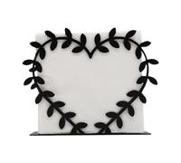 LOVIVER Porta tovaglioli da tavolo, porta carta da appoggio, dispenser in ferro, tovaglioli in metallo per sala da pranzo, feste, decorazione nera, Style D