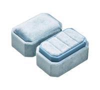 LOVIVER Portagioie Portagioie Portagioie Portaanello Regalo di Compleanno Versatile Multifunzionale Elegante Scatola dei ricordi Porta Anelli Portagioie, Azzurro