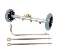 LOVIVER Pulitore per sottoscocca per idropulitrice, ugello a 4 Fori da 1/4 di Pollice con Attacco rapido, Scopa per Acqua sottolavaggio per Patio, terrazza,