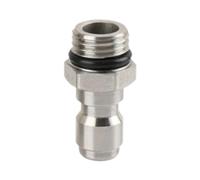 LOVIVER Raccordo a innesto rapido da 1/4", Adattatore per idropulitrice in Acciaio Inossidabile per Tubi Flessibili e Pompe, Filettatura Maschio