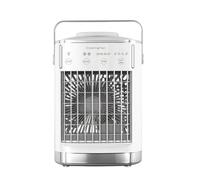 LOVIVER Raffrescatore d'Aria da Scrivania Ventilatore Portatile Umidificatore Mini Condizionatore con Manico Integrato Griglia Orientabile 4 Velocità Motore