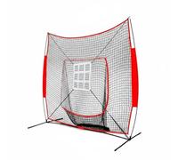 LOVIVER Rete Allenamento Baseball Rete Battuta Softball Rete Rimando Pannello Mira Controllo Tiri Raccolta Palline Telaio