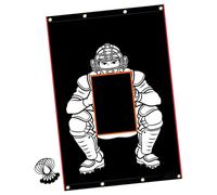 LOVIVER Rete da Allenamento per Il Lancio nel Baseball, Nera, con Accessori per Lo Strike