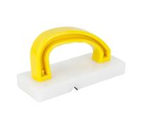 LOVIVER Rifinitore per taglieri, manico comodo, metallo, ristorante, pulizia efficace, tagliere professionale, pialla, Giallo