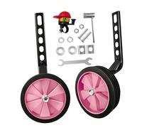 LOVIVER Rotelle di Allenamento per Bambini, stabilizzatori Regolabili per Bicicletta, Ricambio per Attrezzatura da Ciclismo, universali, pratiche e Resistenti, Rosa