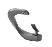 LOVIVER Rubinetto Bagno Lavabo Miscelatore Monocomando Bocca Piatta Rame Aeratore Base Rettangolare Adatto a Bagno Elegante Rinnovamento, Grigio Metallizzato