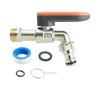 LOVIVER Rubinetto di per Esterni con Dispositivo di Blocco della valvola a saracinesca con Serratura a Combinazione, Accessorio Versatile per