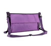 LOVIVER Sacca Porta Tappetino Supporto Equipaggiamento Organizer Multitasche in Tela E Nylon con Tracolla Regolabile Adatto per Palestra Viaggio Allenamento All’aperto, Viola