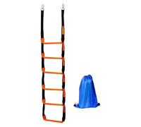 LOVIVER Scala di Corda Marina con gradini Antiscivolo, Stabile, Pratica, Portatile, per, Yacht, Kayak, pontoni, 6 Gradini 30x204cm