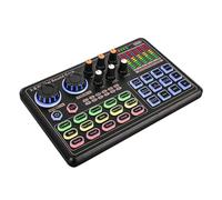LOVIVER Scheda Audio dal Vivo con Effetti sonori Controllo Volume Plug Play Scheda Mixer Audio a Basso Rumore Cambia Voce per registrare canti