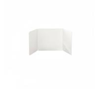 LOVIVER Scrivania Paratia Pannello Divisorio Plastica Pieghevole Facile da Pulire Montaggio Senza Attrezzi Adatto a Lezioni Ufficio Esami Pranzo, Bianco, 45 30 40