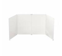 LOVIVER Scrivania Paratia Pannello Divisorio Plastica Pieghevole Facile da Pulire Montaggio Senza Attrezzi Adatto a Lezioni Ufficio Esami Pranzo, Bianco, 70 35 45