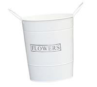 LOVIVER Secchiello per fiori in ferro, contenitore floreale, vaso decorativo rustico in metallo per fiori, per bar, fattoria, scrivania, camera da letto,