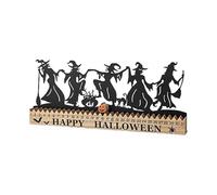 LOVIVER Segno da tavolo per il delle streghe di Halloween, decorazione da tavolo, artigianato artistico, ornamento da scrivania,