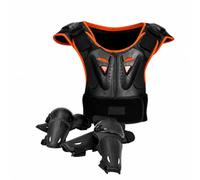 LOVIVER Set Protezione Corpo Bambini 5 Pezzi Corazzina Pettorina Antitrauma con Paracolpi Spalle Schiena Fianchi per Monopattino Biciclett