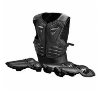 LOVIVER Set Protezioni Bambini Corazza Petto Schiena Gomiti Ginocchia Antitrauma con Rigido E Imbottitura Morbida per Ciclismo E Sport Adatto attività all Aperto, Nero