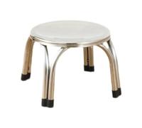 LOVIVER Sgabello Impilabile, Sgabello Rotondo, in Acciaio Inox, Facile Da Pulire, Antiscivolo, Sgabelli per Aule, Sala Da Pranzo, Ufficio Domestico, 22 centimetri