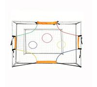 LOVIVER Soccer Training Net Rete Calcio Bersaglio Allenamento Precisione con Target Superiori E Inferiori E Linee Guida Materiale Oxford Poliestere Aggancio, 3 2M